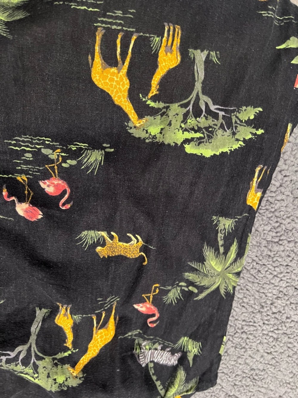 NWT Old Navy Linen Blend Dress Safari Jungle Print Sleeveless LG Tall - Picture 10 of 11
